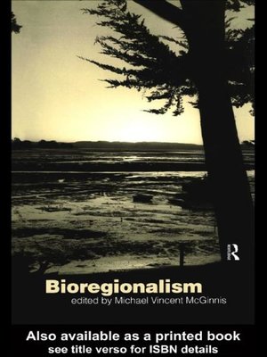 cover image of Bioregionalism